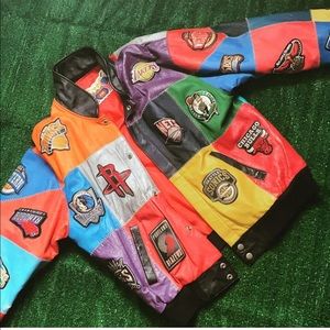 VINTAGE JEFF HAMILTON NBA PATCH JACKET